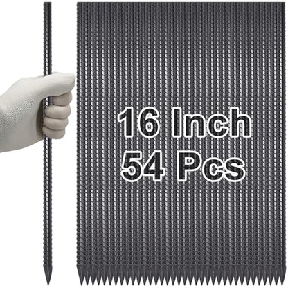 Straight Rebar Stakes 16 Inch Metal Ground Concrete Form Stakes (54 Count)