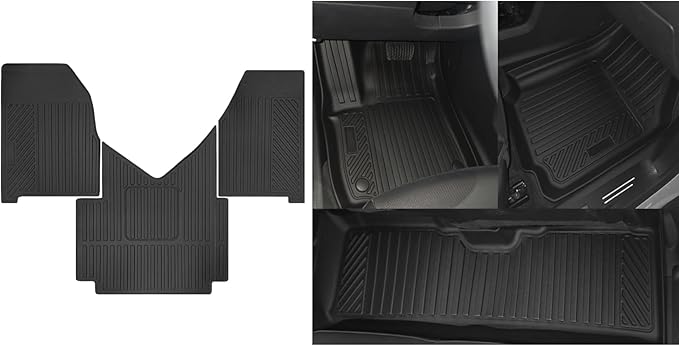 Custom Fit Floor Mats for 2018-2025 Freightliner Cascadia, All Weather TPE Floor Liners, Odorless Full Set Interior Accessories