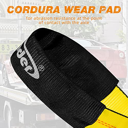 Complete Axle Straps Tie Down Kit 2" x10' Heavy Duty Vehicle Tie Down Strap