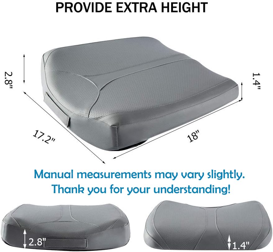 Leather Car Memory Foam Heightening Seat Cushion for Short People Driving