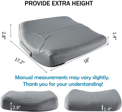 Leather Car Memory Foam Heightening Seat Cushion for Short People Driving
