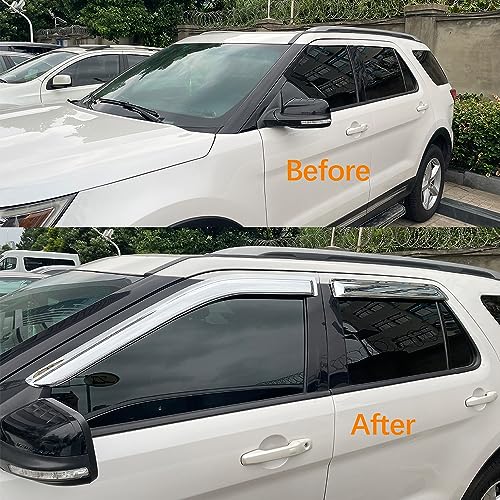 Extra Durable Chrome Rain Guards for 2013 (4 Count)