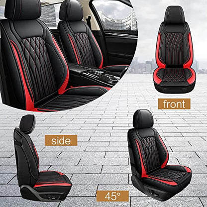 Leather Car Seat Covers Front Pair (2 Count)