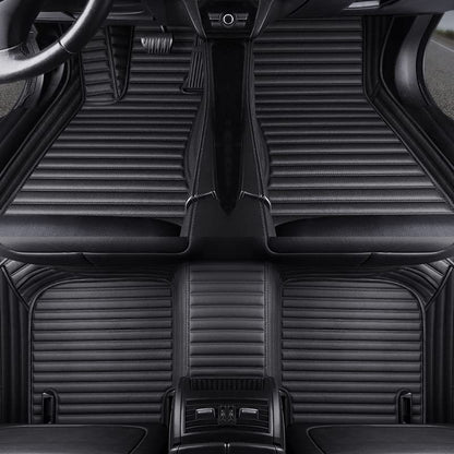 Custom All Weather Protection Luxury Leather Floor Mats for Cars SUVs Trucks According Anti