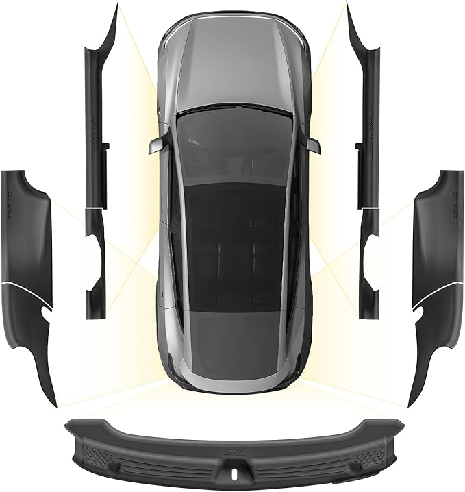 3W Tesla Model Y Juniper Door Sill Protector 2025 2026 Front & Rear, Rear Bumper, Trunk Sill Protector, Door Entry Guard, Anti-dust Cover, Anti-Scratch Plate, Edge Guards, TPE Customized Accessories