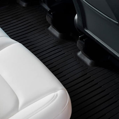 6Pcs Floor Mats for Tesla Model Y 2021/2022/2023/2024 Accessories, TPE All Weather Anti-Slip Waterproof 3D Front Frunk Rear Trunk Cargo Liner Tray Mats