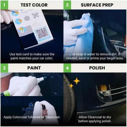 TouchUpDirect 3L5 Radiant Red Compatible with Toyota Exact Match Touch Up Paint Combo - Preferred Kit