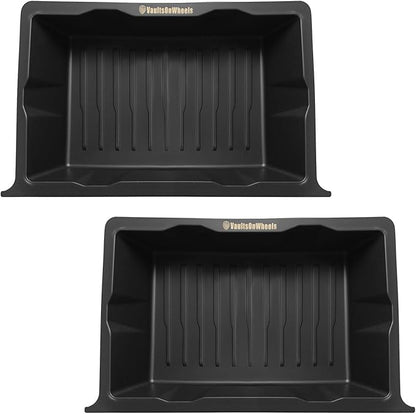 Under Seat Storage Box 2PCS Compatible with 2020-2025 Tesla Model Y Accessories Custom Fit Underseat Organizer Hidden Design Non-slip Underseat Rubbery Bins (NOT for Juniper)