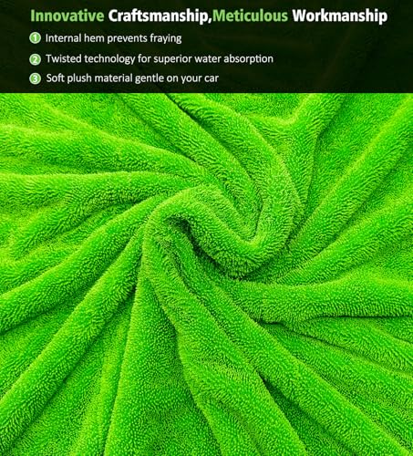 2 Pack 16"x16" Car Detailing Drying Towels (2 Count)