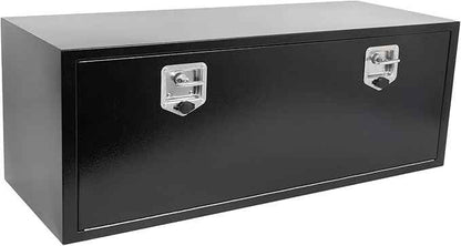 SCITOO 48" Iron Truck Bed Tool Box,Heavy Duty Crossover Storage for Most Full Size Pickups,Lockable Weatherproof Chest,Fits 48"WX18"DX18"H Truck Beds,Easy Access to Load and Unload