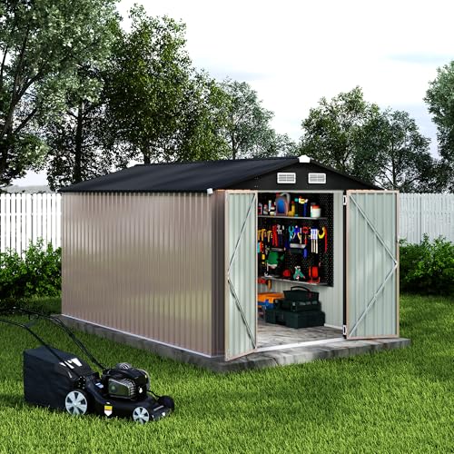 8x12 FT Metal Storage Sheds Outdoor