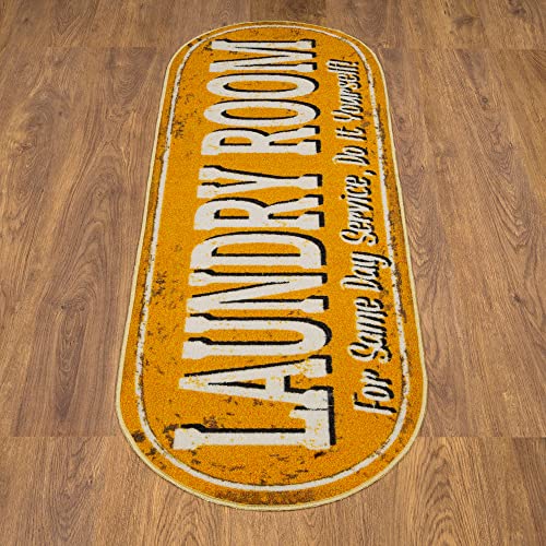 20" x 59" Oval Laundry Room Rug