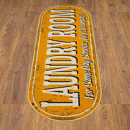 20" x 59" Oval Laundry Room Rug