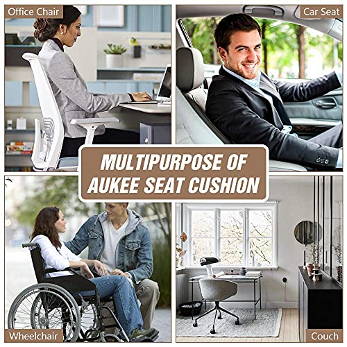 Car Seat Cushion Pad 1.2" Thick Comfort Seat Protector for Car Driver Seat Office Chair Home Use Memory Foam Seat Cushion with Non Slip Bottom