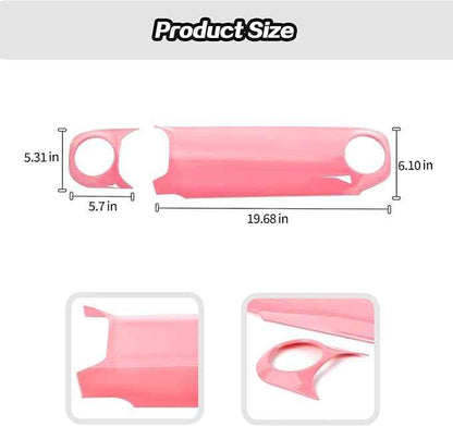 JeCar 2pcs for 2024+ Jeep Wrangler JL Pink Interior Accessories Center Console Dash Panel Cover Trim