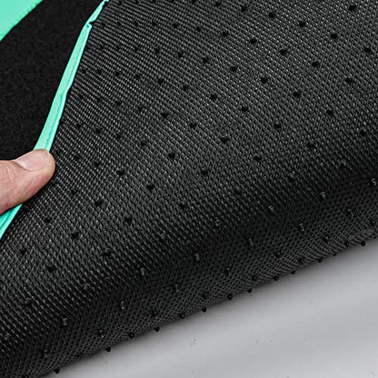 Mint Green Edge Leather Car Floor Mats