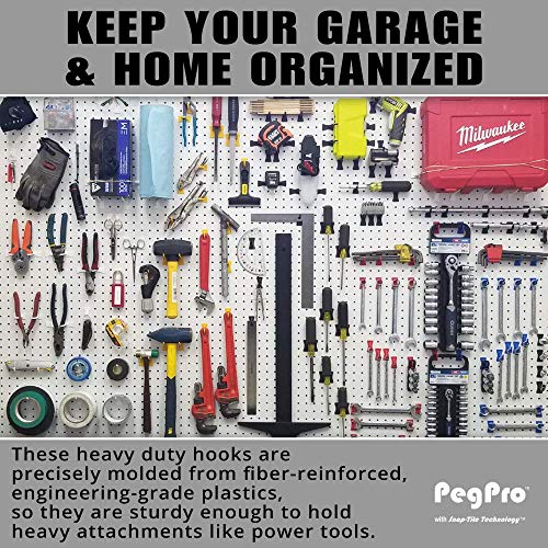 PegPro® J & 2" Hooks Kit for Standard “Wood Fiber” pegboard (50 Count)