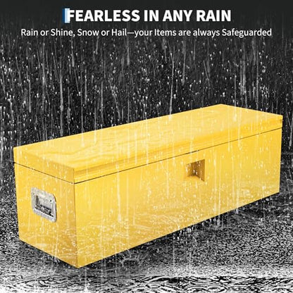Truck Bed Toolbox Truck Tool Box Heavy Duty Steel Storage Cabinet Organizer Chest Jobsite for Pickup
