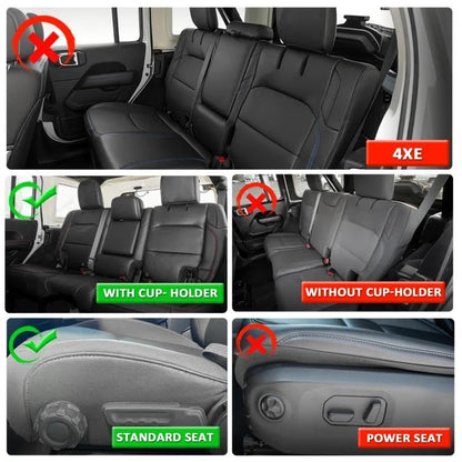 Wrangler JL Seat Covers Custom Fit for Jeep Wrangler