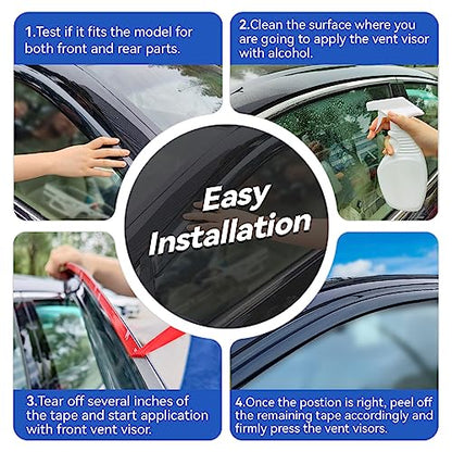 Window Visors Rain Guards for 2009