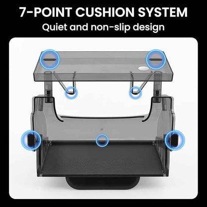 for Tesla Model Y Juniper Under Screen Storage Organizer 2025-2026/Model 3 Highland 2024-2026, Hideable Center Console Organizer Tray for Tesla Model Y Juniper Accessories, Black
