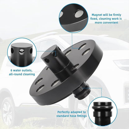 O-Ring Chassis Cleaner Flusher Kit,360° Spinning Nozzle, Undercarriage Cleaner with Quick Coupling, Efficient Wheel Arches/Undercarriage Cleaner Powerful Cleaning in Hidden Areas for All Car (4pc) - AutoBay