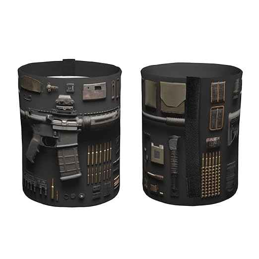 Gun Military Gear Arsenal Set Car Trash Can Waterproof Hanging Trash Bin Collapsible Garbage Can for Car Accessories Travel Camping Kitchen Home