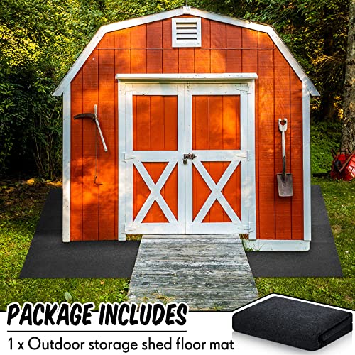 Shed Floor Mat 8 x 15 ft Outdoor Waterproof Nonslip Durable Storage Sheds Protector Rug for Carport Patio Garage Garden Spring Summer Outdoor