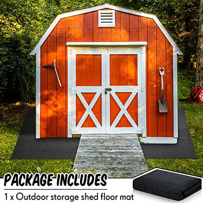 Shed Floor Mat 8 x 15 ft Outdoor Waterproof Nonslip Durable Storage Sheds Protector Rug for Carport Patio Garage Garden Spring Summer Outdoor