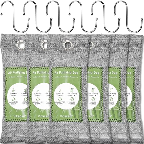 Bamboo Charcoal Air Purifying Bag (6 Count)