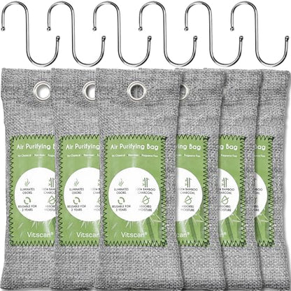 Bamboo Charcoal Air Purifying Bag (6 Count)