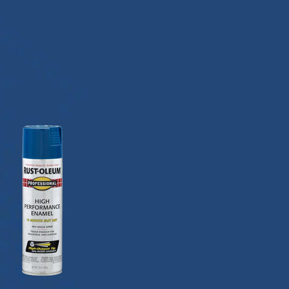 Rust-Oleum 7527838 Professional High Performance Enamel Spray Paint, 15 Oz, Gloss Royal Blue