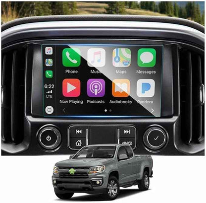 Ruiya Screen Protector for (2018~2022) Chevy Colorado/(2015~2022) GMC Canyon/(2015~2020) GMC Yukon & Chevy Suburban/Tahoe 8" Display Touch Screen,9 HD Anti-glare Tempered Glass