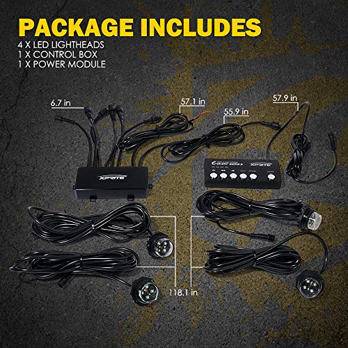 Amber LED Hideaway Strobe Lights Kit