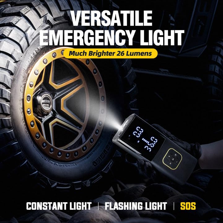 Rechargeable Tire Inflator Portable Air Compressor for Car Tires