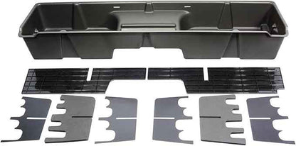 DU-HA DuHa 10001 Under Seat Storage fits 1999-2007 Chevy Silverado/GMC Sierra 1500 2500 3500 Extended Cab Classic | Dark Gray Heavy-Duty Backseat Organizer | Includes Dividers
