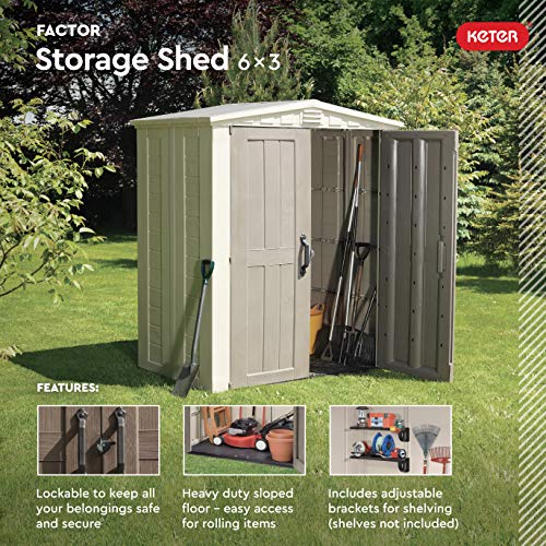 Factor 6x3 Outdoor Storage Shed Kit