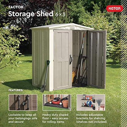 Factor 6x3 Outdoor Storage Shed Kit