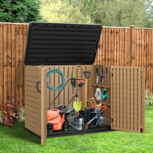 Outdoor Resin Storage Sheds with X