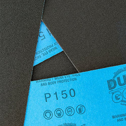 Premium 150 Grit Wet or Dry Sandpaper Sheets (25 Count)