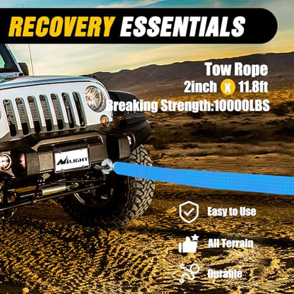 Car Roadside Emergency Kit with Jumper Cables Tow Rope