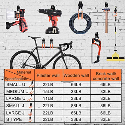 Garage Hooks Heavy Duty (4 Count)