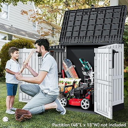 Light Gray Resin Tool Shed