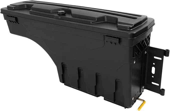 SCITOO Truck Bed Tool Box for Ford F-250 Super Duty for F-350 Super Duty 2017-2022 Right Passenger Side,Multi-Compartment Dividers Organized Storage,Heavy Duty & No-Drill Installation