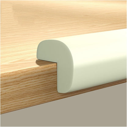 XPLKQXE Sharp Edge Safety Corner Edge Foam Padding, Edge Guards Bumpers Adhesive, Edge Corner Protector Guards for Table Edges & Sharp Corners(White-A,1pcs)