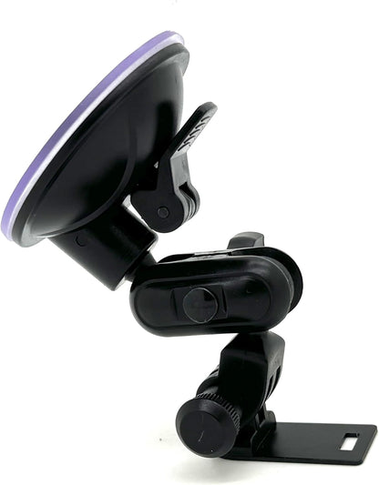 Ehnanced Dual Ball Joint Adjust Suction Cup Bracket Compatible for UNIDEN R1 R2 R3 R4 R7 R8 R9 DFR3 DFR6 DFR7 DFR8 DFR9 Radar Detector
