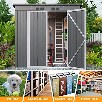 6' x 4' Outdoor Metal Storage Shed