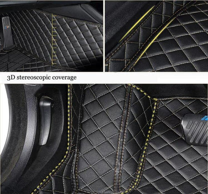 Custom All Weather Protection Leather Car Floor Mats for Cars Sedan SUV Sports Car Waterproof Floor Mat