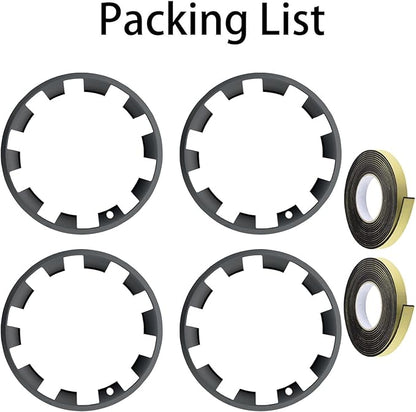 for Tesla Model Y 20 Inch Helix Wheel Rim Protector Hubcaps Helix Wheels Rim Cover Tire Trim Rings Matte Black 4Pcs Model Y Accessories