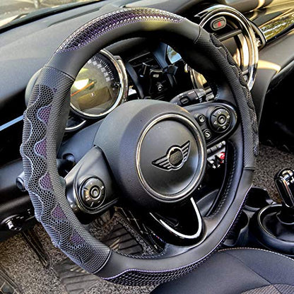 Steering Wheel Cover Great Grip Honeycomb Design 15 Inch